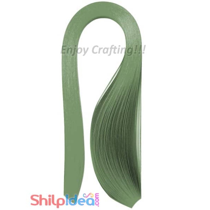Quilling Paper Strips - Dark Moss Green - 3mm